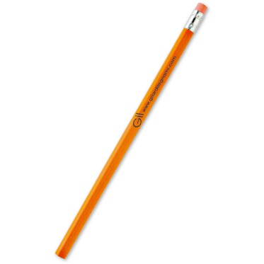 Matita personalizzata legno laccato con gomma integrata ergonomica