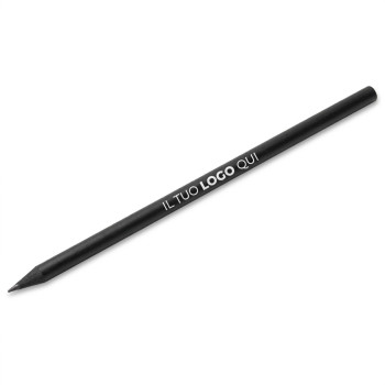 Matita personalizzata con logo - Matita personalizzata legno laccato nero con finitura lucida