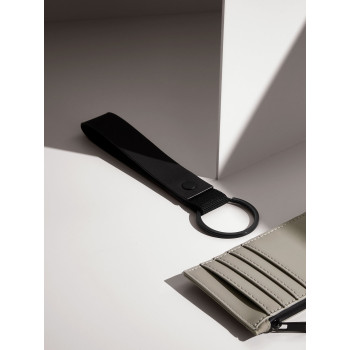 Portachiavi personalizzato con logo - Matte PU Keyring