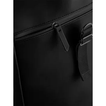 Matte PU Roll-Top Backpack