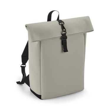 Borsa personalizzata con logo - Matte PU Roll-Top Backpack