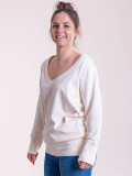 Maxi felpa donna a V