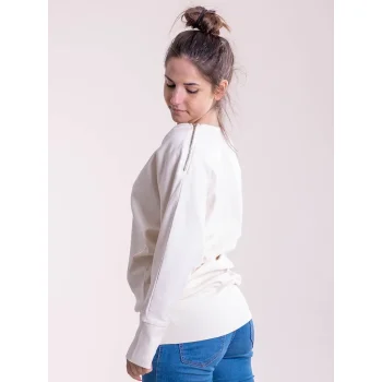 Maxi felpa donna a V