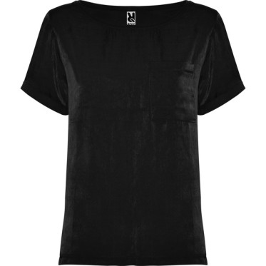 T-shirt personalizzabile donna con tasca e aperture laterali