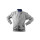 Felpa sweat con zip integrale Colore Italiano in misto cotone poliestere