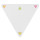 Memo stick adesivi triangolari personalizzabili quattro colori vivaci