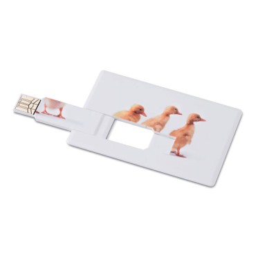 Gadget tecnologico personalizzato con logo - MEMORAMA Creditcard USB flash  4GB