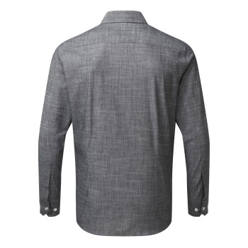Camicia personalizzata con logo - Men's Cotton Slub Chambray Long Sleeve Shirt