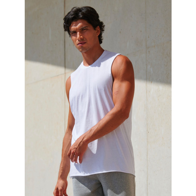 Men's High Neck Slash Armhole Vest