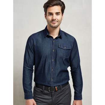 Men's Jeans Stitch Denim Shirt