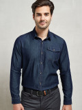 Men's Jeans Stitch Denim Shirt