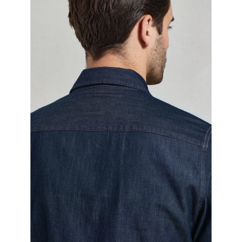Men's Jeans Stitch Denim Shirt