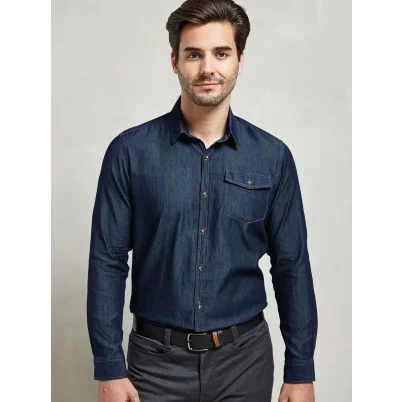 Men''s Jeans Stitch Denim Shirt