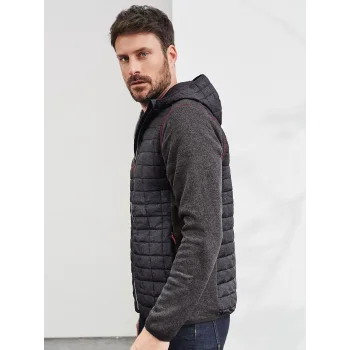 Men's Knitted Hybrid Jacket