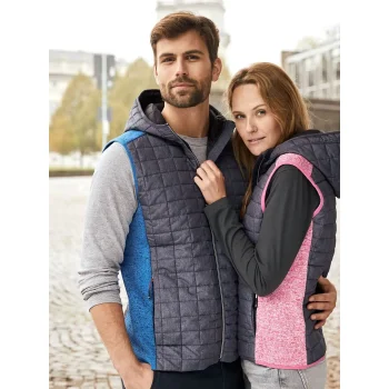 Gilet personalizzato - Men's Knitted Hybrid Vest