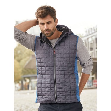 Gilet personalizzato con logo - Men's Knitted Hybrid Vest