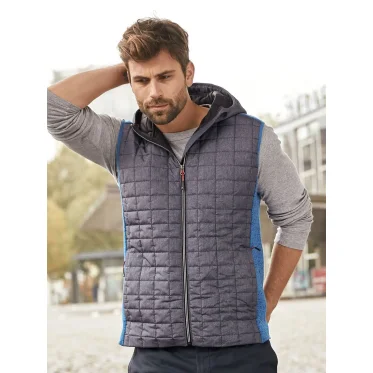 Gilet personalizzabile Daiber con cappuccio regolabile e zip frontale