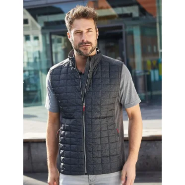 Gilet personalizzabile daiber in pile mélange con imbottitura termica