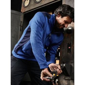 Men's Knitted Workwear Fleece Half-Zip - Strong