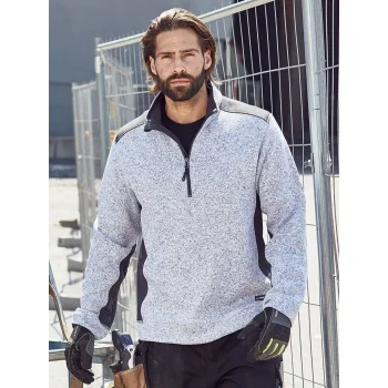 Men's Knitted Workwear Fleece Half-Zip - Strong