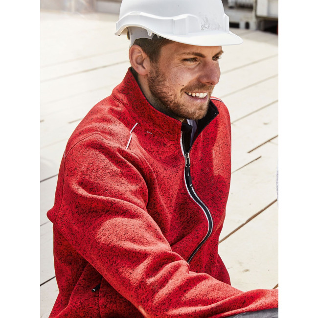 Men's Knitted Workwear Fleece Jacket - Solid