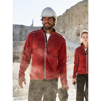 Men's Knitted Workwear Fleece Jacket - Solid