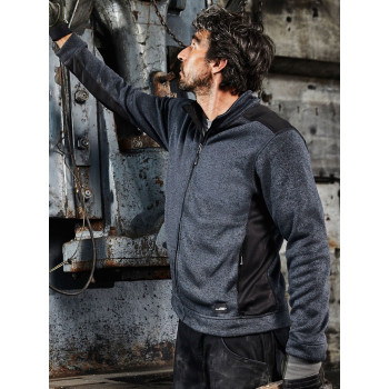 Men's Knitted Workwear Fleece Jacket - Strong