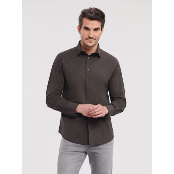 Camicia personalizzata con logo - Men's Long Sleeve Easy Care Fitted Shirt