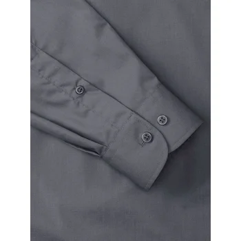 Men's Long Sleeve PolyCotton Poplin Shirt