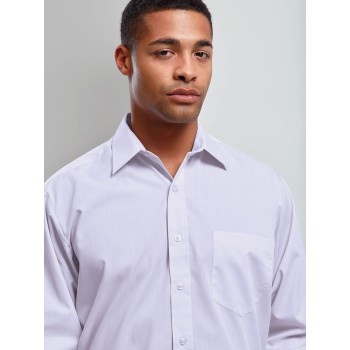 Camicia personalizzata con logo - Men's Long Sleeve Poplin Shirt