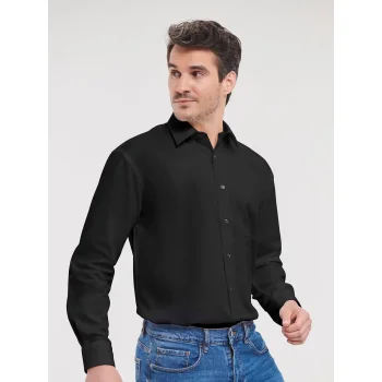 Men's Long Sleeve Pure Cotton Poplin Shirt
