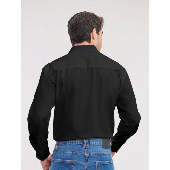 Men's Long Sleeve Pure Cotton Poplin Shirt