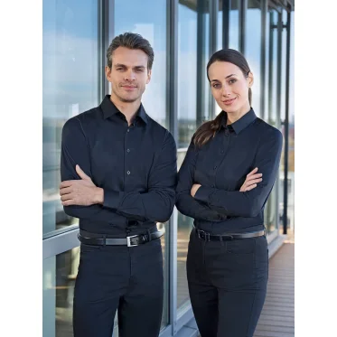 Camicia a maniche lunghe personalizzabile Karlowsky cotone stretch