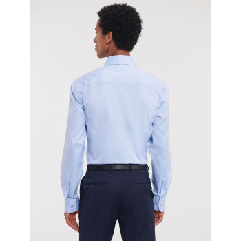 Men's Long Sleeve Tailored Herringbone Shirt