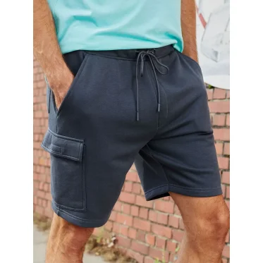 Shorts personalizzabili daiber in felpa cargo con tasca cargo e vita elasticizzata