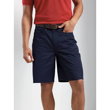 Shorts chino personalizzabili Premier con tessuto elasticizzato e tasche robuste