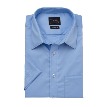 Camicia manica corta personalizzata con logo - Men's 'Shirt Shortsleeve Micro-Twill