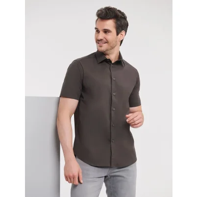 Men's Short Sleeve Easy Care Fitted Shirt