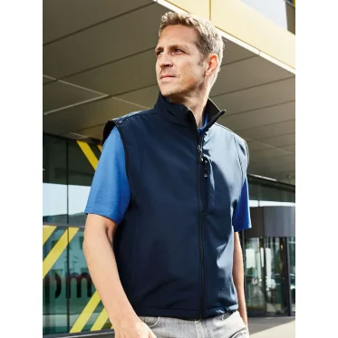 Men Softshell Vest personalizzabile daiber antivento traspirante idrorepellente