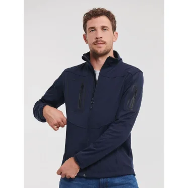 Giacca softshell personalizzabile Russell triplo strato impermeabile elasticizzata