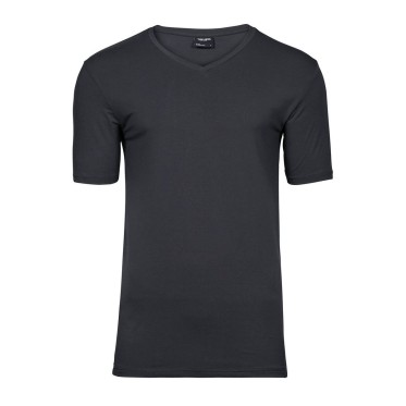 Maglietta t-shirt personalizzata con logo - Men's Stretch V-neck tee
