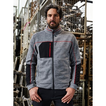 pile uomo personalizzati con logo  - Men's Structure Fleece Jacket