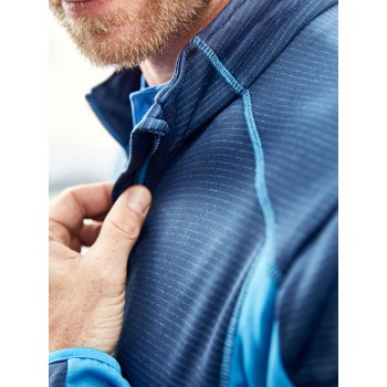 pile uomo personalizzati con logo  - Men's Structure Fleece Jacket