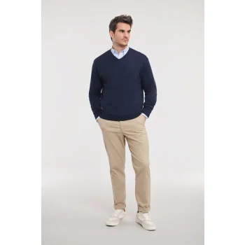 Men's V-Neck Knitted Pullover