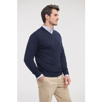 maglioni personalizzabili con logo - Men's V-Neck Knitted Pullover