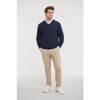 maglioni personalizzabili con logo - Men's V-Neck Knitted Pullover