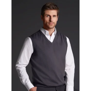 Maglione V-Neck personalizzabile daiber in cotone pettinato leggero