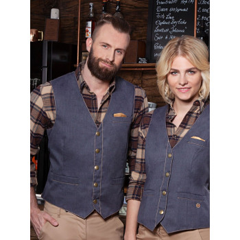 Men's Waistcoat Jeans-Style