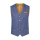 Gilet personalizzabile Karlowsky uomo in jeans con cuciture trapuntate