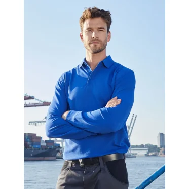 Men’s Workwear Longsleeve Polo personalizzabile daiber cotone poliestere